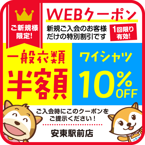 Webクーポン半額